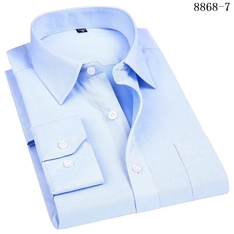 4XL 5XL 6XL 7XL 8XL большой размер мужская деловая Повседневная рубашка с длинными рукавами белая синяя Черная умная мужская деловая рубашка плюс