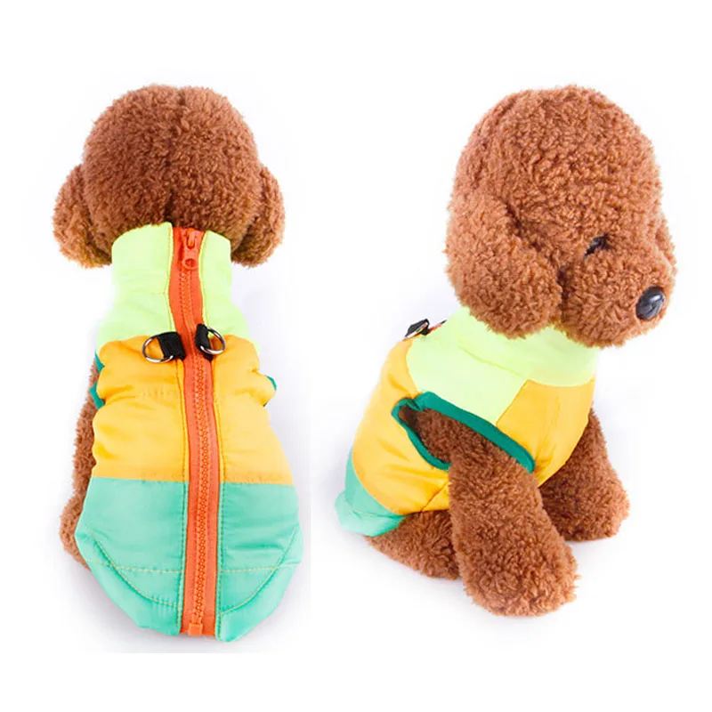 Pet Одежда Щенок жилет теплая одежда с принтом в виде собак для маленьких зимние