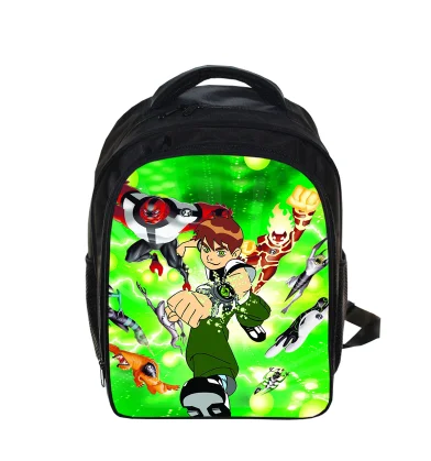 1pcs ben 10 13 дюймов мультфильм Бен 10 бен Tennyson дети рюкзак в детский сад школьная сумка дети печать рюкзаки для девочек и мальчиков Mochila - Цвет: 1pcs ben 10