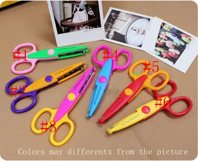 

6 designs option Decorative Wave lace Craft Scissors DIY for Scrapbook Kids Artwork 6pcs/lot