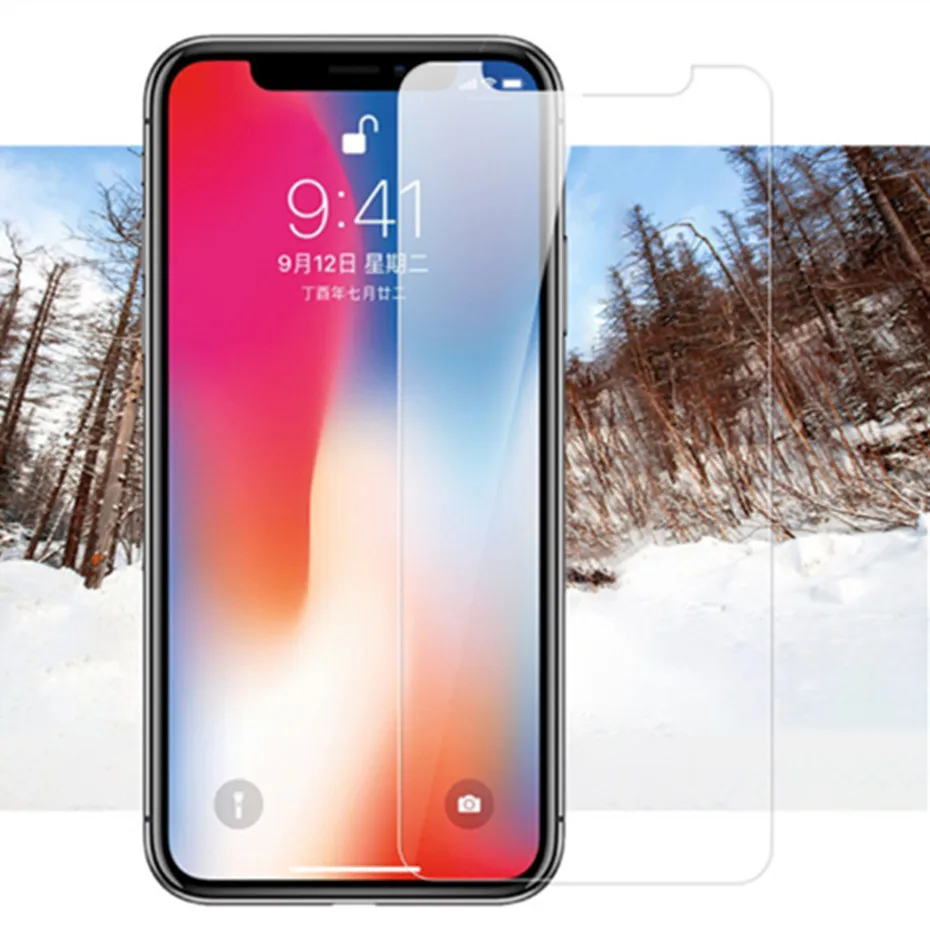 Ультратонкое закаленное стекло для iPhone XS Защитная пленка экрана XR Max X 10 8 7 6 6S Plus 5 5S