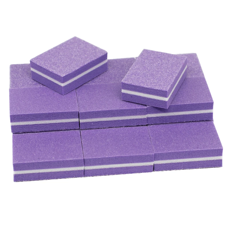 

50pcs Nail Files Buffing Grit Mini Nail Buffer Block Small Sponge Nail Accessories Tips Salon Glitter Manicure Tools double side