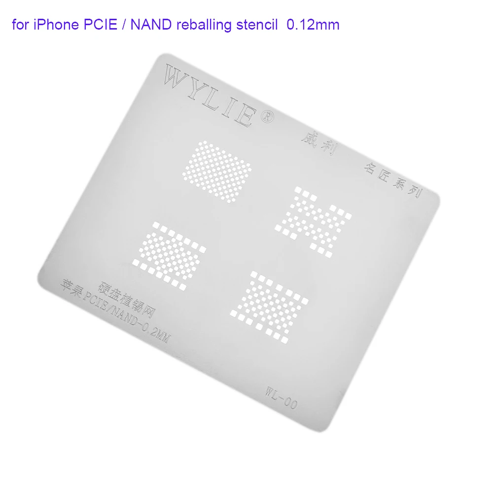WYLIE Серебряный трафарет Универсальный для iPhone 5 6 6S 7 8 X XS MAX XR IC жесткий диск