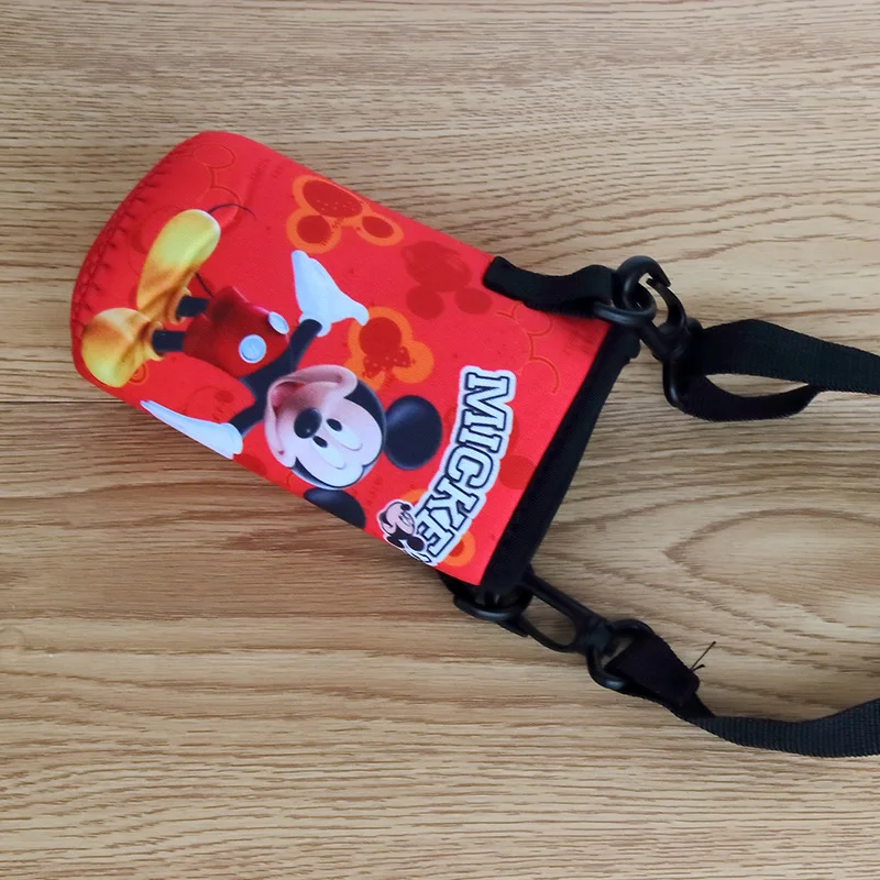 Детский рюкзак для переноски с изображением Микки из мультфильма disney, чехол для переноски, чашка с изоляцией, прямая чашка, Набор чашек 220-300 мл