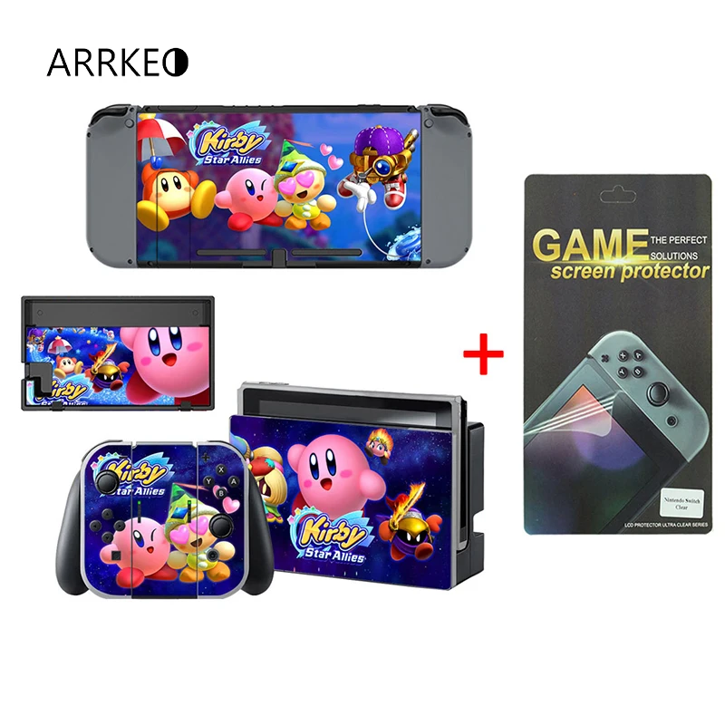 ARRKEO Kirby защитная виниловая наклейка на экран пленка кожу для Nintendo Switch NS консоль