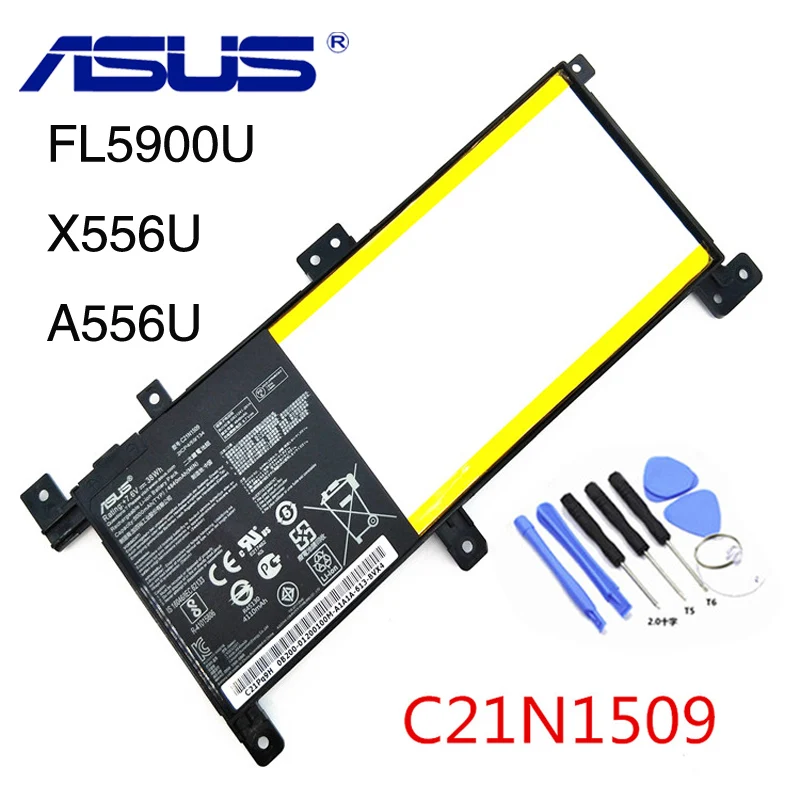 Оригинальная материнская плата Asus C21N1509 Батарея для ASUS X556U X556UA X556UB X556UJ X556UQ X556UV FL5900U