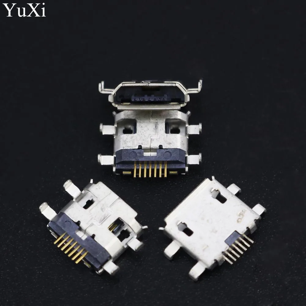 Мини коннектор YuXi с разъемом Micro USB 7 контактов для длинных кромкой разъем