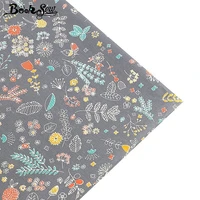 booksew 100 cotton fabric printed dark grey flower fabric handmade dress bedsheet sewing patchwork pillow por metro
