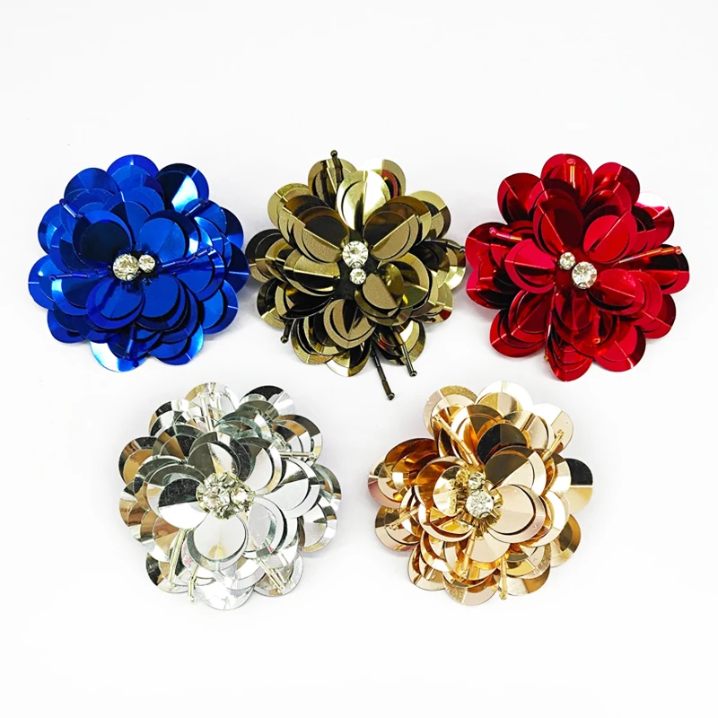 

2Pcs/Lot diy Shoes Flowers Clips Sequins Handmade Rhinestone Shoes Accessories for Kids Women Wedding Party Shop Small Gifts