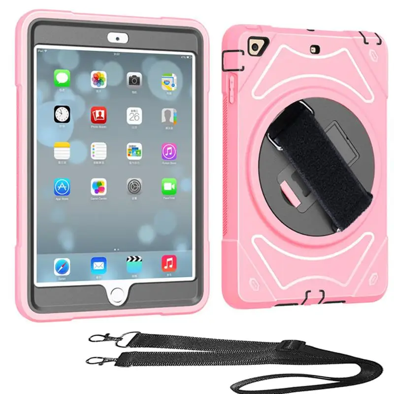 Pink XSKEMP чехол для планшета на заднее сиденье автомобиля для iPad mini 4 7,9 A1538 A1550 держатель для подголовника сверхпрочный силиконовый+ PC детский чехол - Цвет: Pink