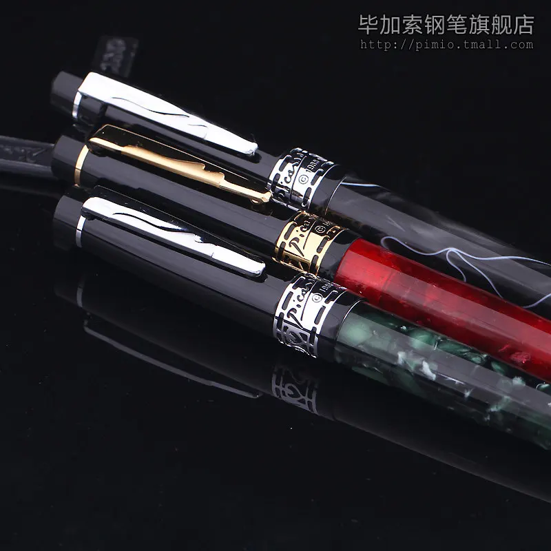 Высокое качество Pimio 915 роскошный рубиновый и Золотой зажим 0 5 мм металлический