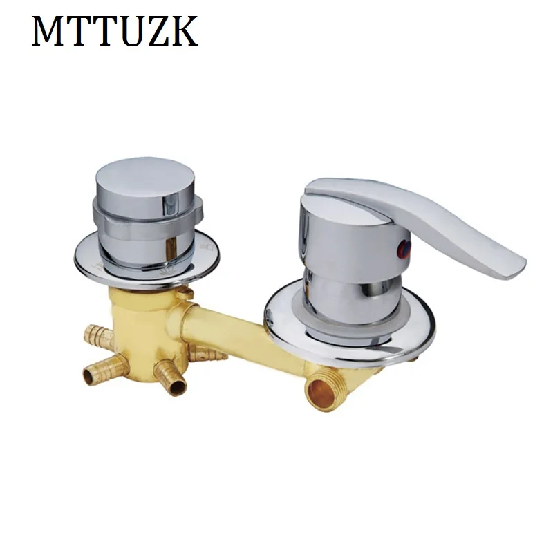 Настенный латунный душевой кран MTTUZK 2/3/4/5 выхода для воды медный винт или медная