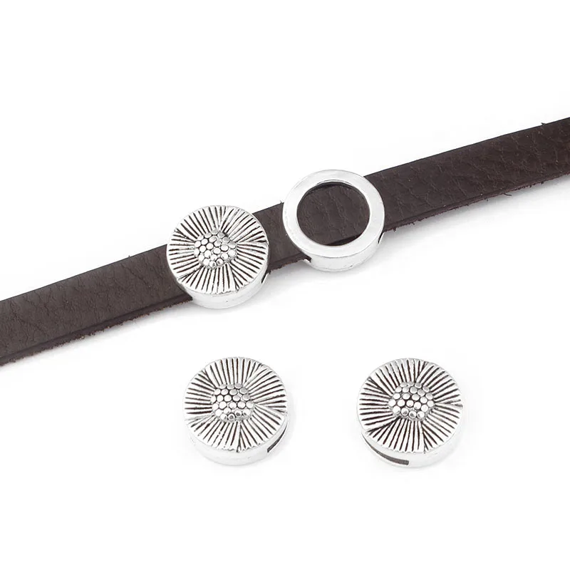 

10 шт., ползунок для браслета, 10 х2 мм