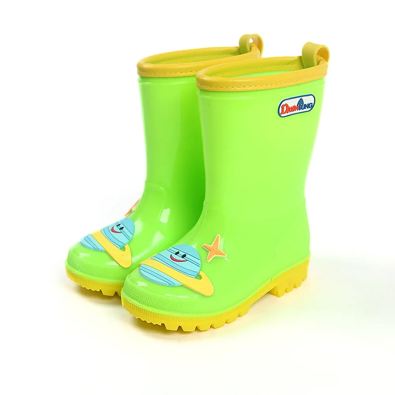 Детские непромокаемые сапоги детская обувь для девочек из ПВХ и резины с