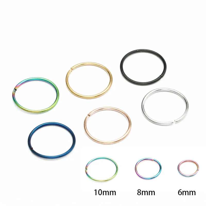 6 шт. маленькие кольца для носа Сексуальные Ювелирные изделия пирсинга