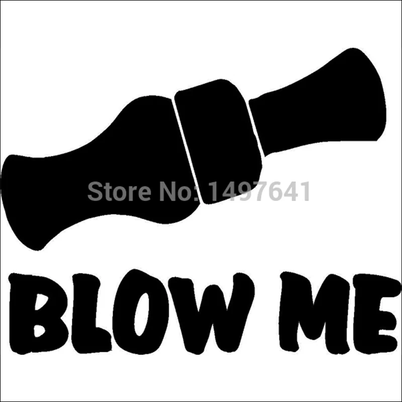 HotMeiNi Blow Me Duck Commander наклейка на заднее лобовое стекло автомобиля грузовика бампер для ноутбука