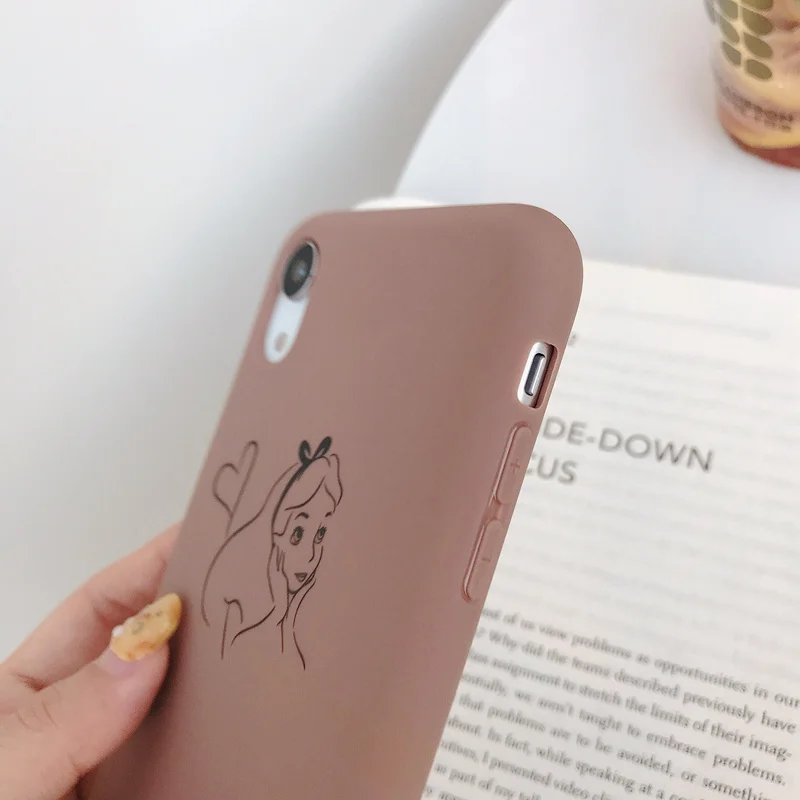 Чехол с рисунком Алисы для iPhone 11 Pro iPhone11 6 6S 7 8 Plus для iPhone X XS MAX XR мягкая задняя крышка ретро коричневый Чехол