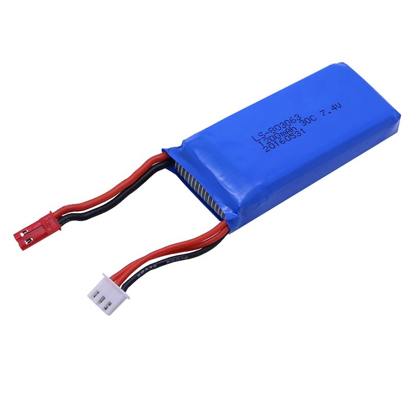5 шт. Литий Полимерный Аккумулятор 7 4 в 1200 мАч для V333 YiZhan Tarantula X6 WLTOYS V262 вертолет на