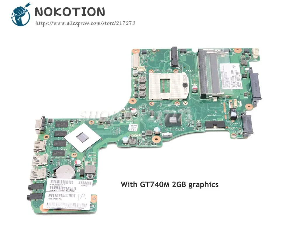 Материнская плата NOKOTION для ноутбука Toshiba Satellite L50 L50-A DDR3L GT740M 2 Гб V000318130 1310A2556203