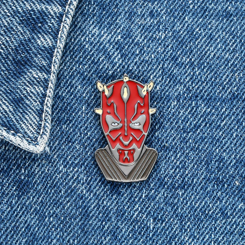 Дарт Маул Звездные войны булавка Sith Lord эмаль брошь Дарт Вейдер фигурка Звездные войны коллекции ювелирных изделий 20 шт./партия