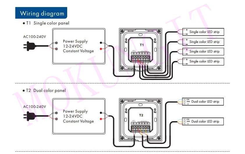 4CH* 3A 12-24VDC CV RGBW контроллер сенсорной панели T4 Высокочувствительный RGBW контроллер сенсорной цветной кольцевой панели