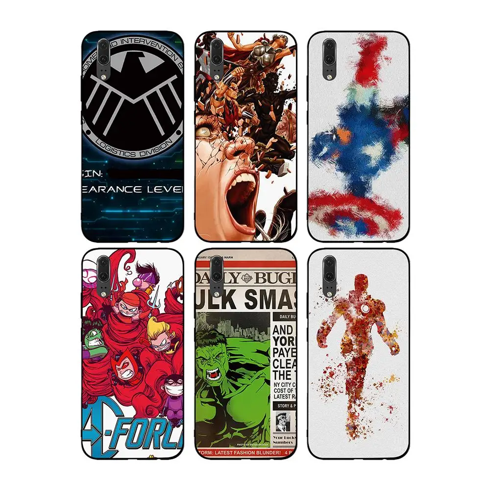 Marvel movie avengers captain America for Huawei P8 P9 P10 P20 P30 Lite Pro P Smart 2016 2019 TPU Soft Silicone | Мобильные телефоны