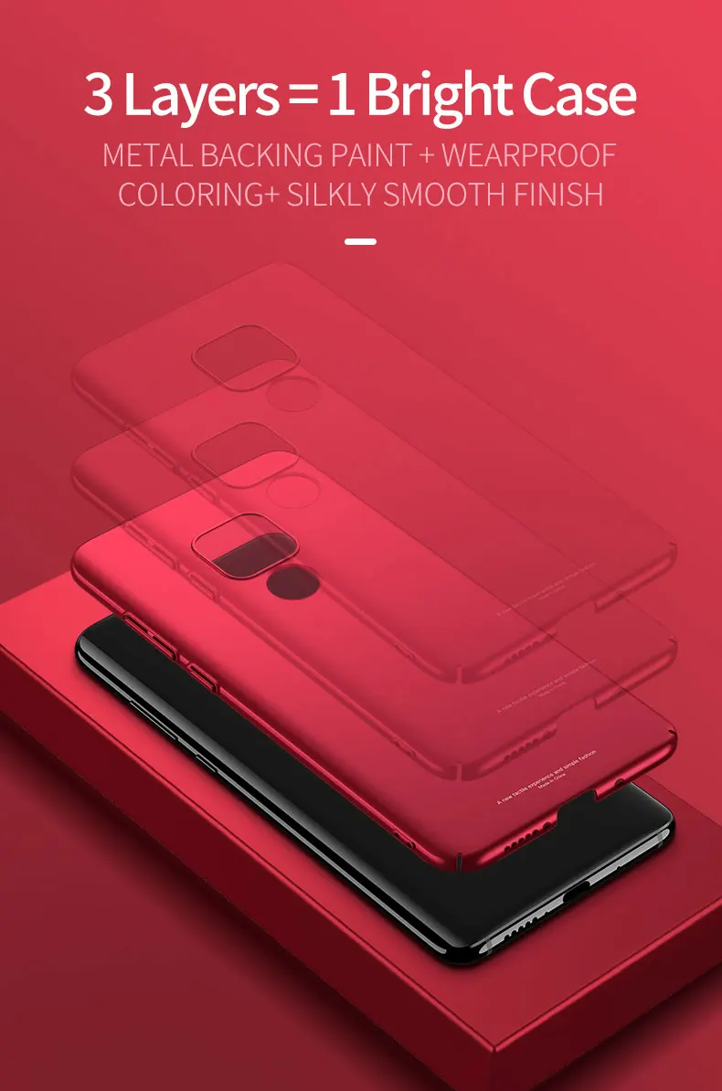 YIYONG Cover For Huawei Mate 20 10 9 Pro Case Slim Matte Coque For Huawei Mate 20 10 Lite Case Hard PC Back Cover Mate 20 10 9