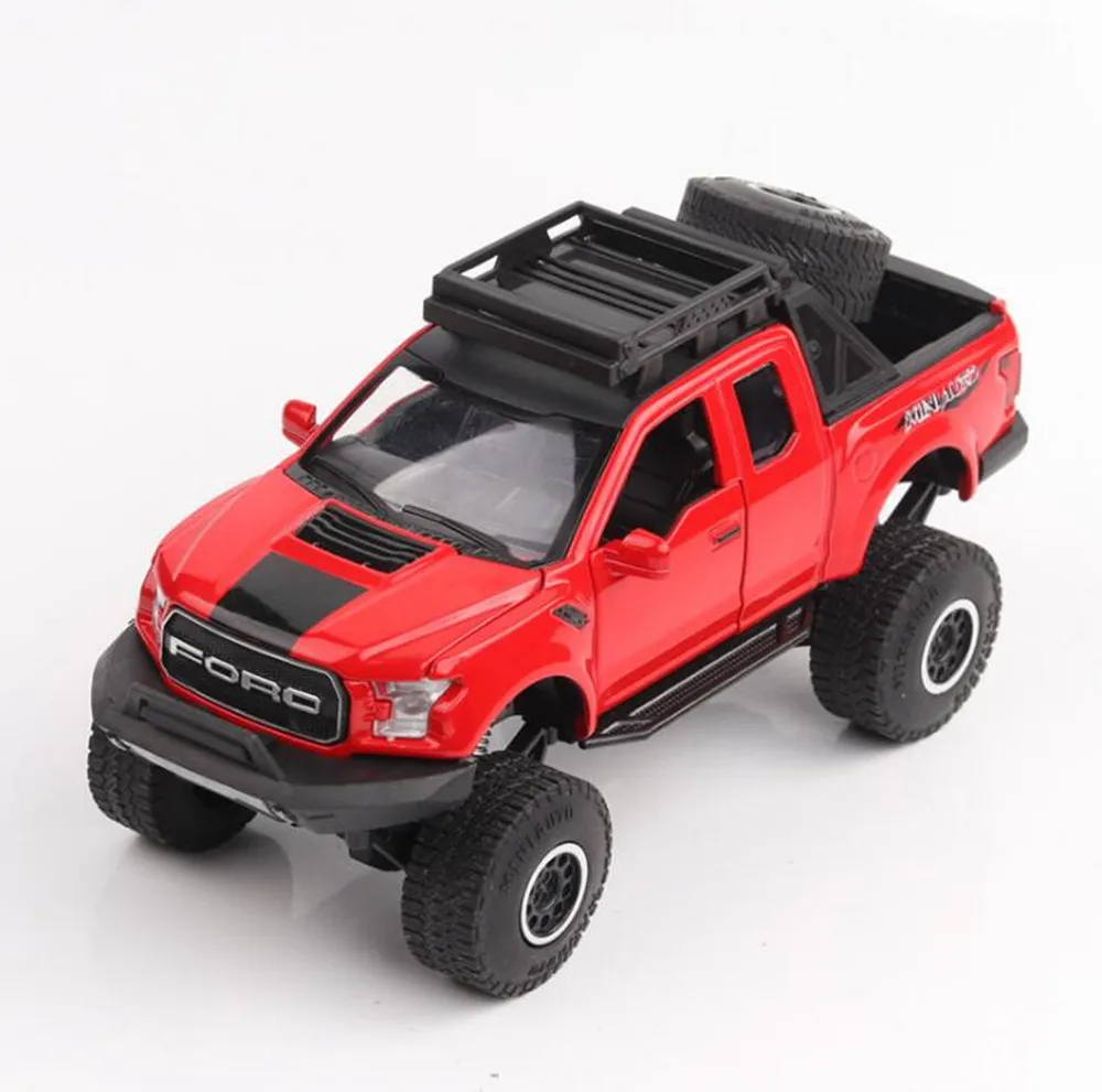 1:32 детские игрушки Ford Raptor Big Foot F150 пикапы металлические игрушечные машинки модель