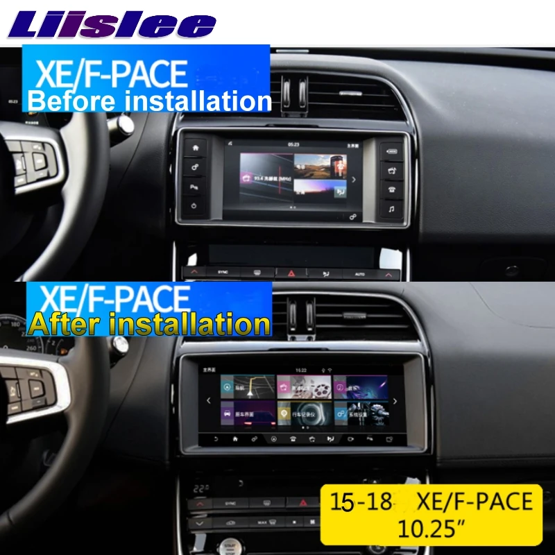 Для Jaguar XE XEL F-Pace X760 NAVI LiisLee Автомобильный мультимедийный 10,25 'gps аудио CarPlay адаптер Радио Навигация