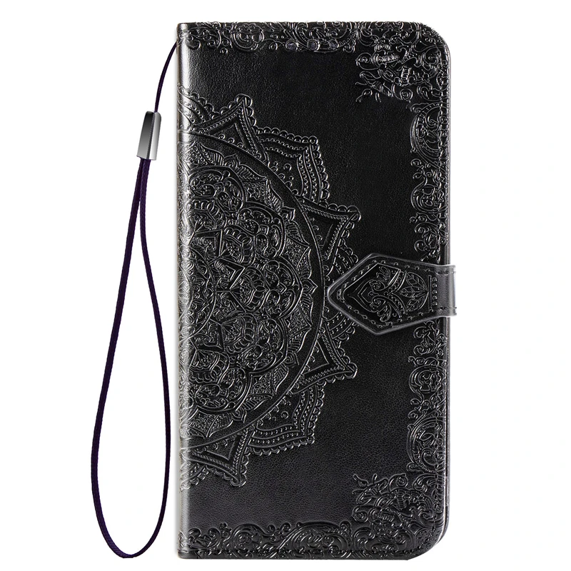 sFor Samsung Galaxy A8S Case Flower Leather Flip Phone For A9 Pro Cover Mobile Coque | Мобильные телефоны и аксессуары