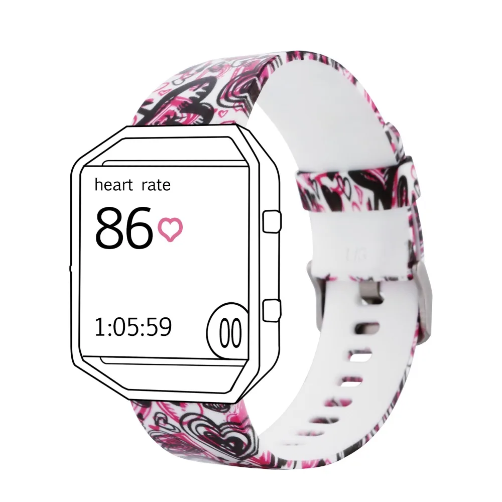 Резиновый сменный аксессуар/Браслет ремешок для Fitbit Blaze Смарт фитнес часы SK Pack of