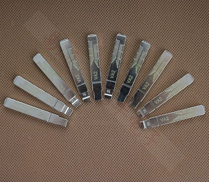 

VA2 гравированная линия ключа лезвия для peugeot 307 408 Citroen C-Quatre C-Triomphe C5 масштаб стрижка зубов режущий ключ пустой (No 58)