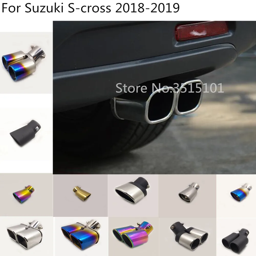 1 шт. глушитель из нержавеющей стали для Suzuki S-cross scross SX4 2017 2018 2019 2020 | Автомобили и