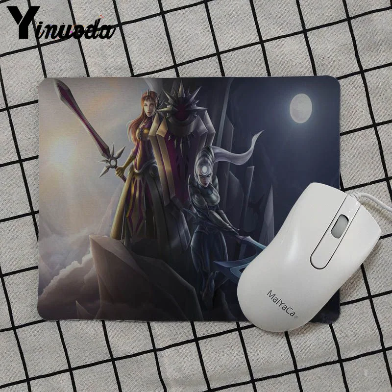 No Lock Edge25x29cm Yinuoda высокое качество Diana League of legends резиновая мышь прочный коврик для мыши на стол NotebookAnti-Slip лучший выбор коврик для мыши геймер - Цвет: No Lock Edge25x29cm