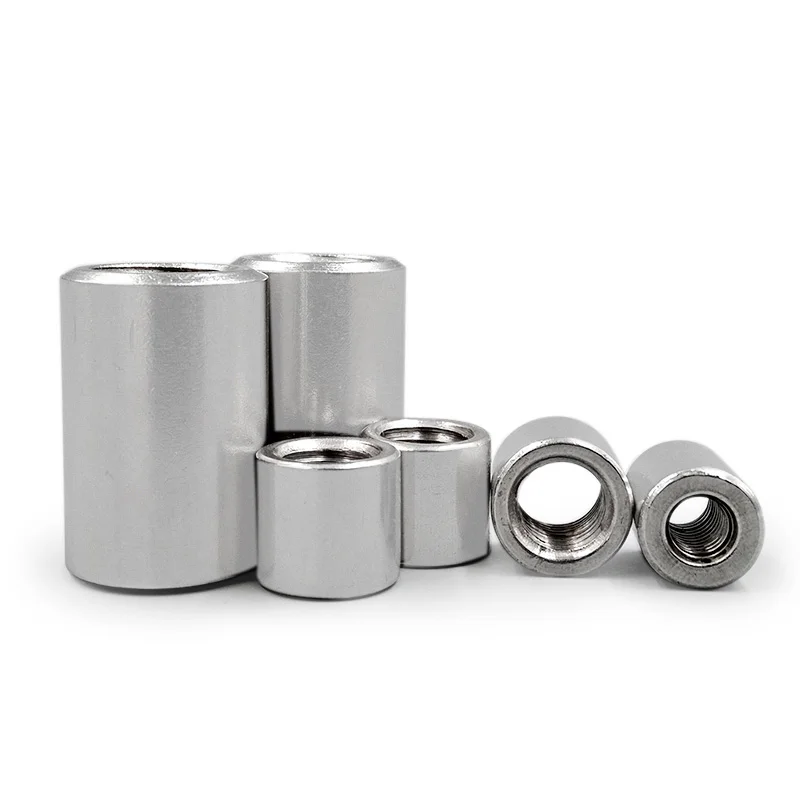 1pcs M12 inner diameter 18mm stainless steel long round nuts cylindrical joint nut 25mm-50mm length | Обустройство дома