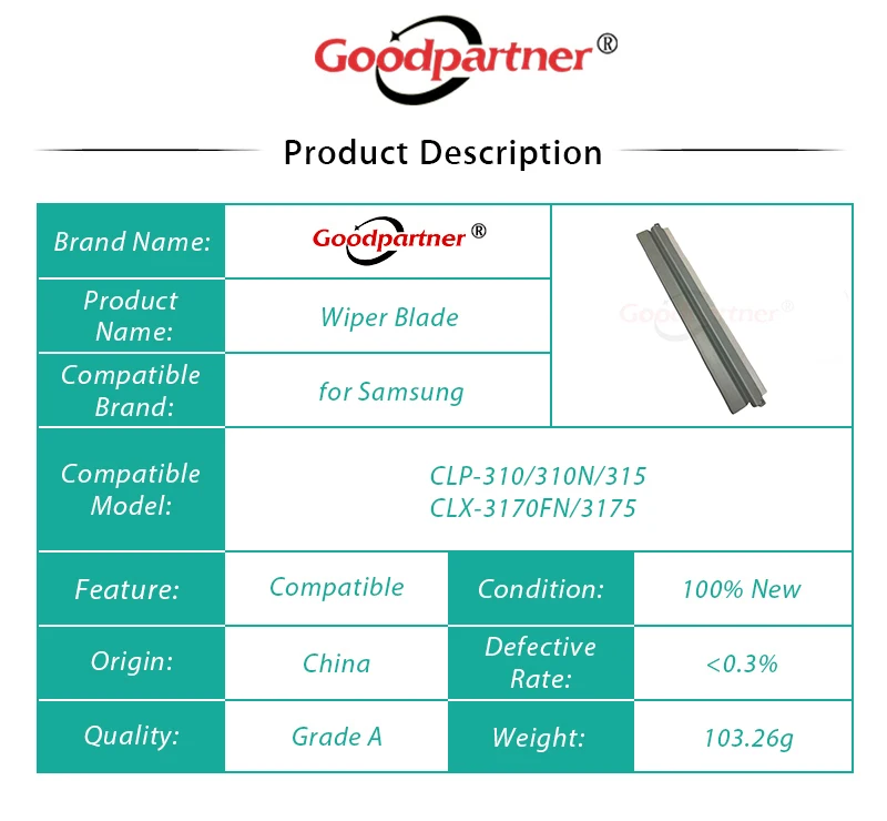 1X КЛТ R407 CLP310 CLP315 CLX3170 CLX3175 лезвие очистки барабана для samsung CLP 310 310n 315 315w CLX 3170 3170FN 3175 3185 3185FN