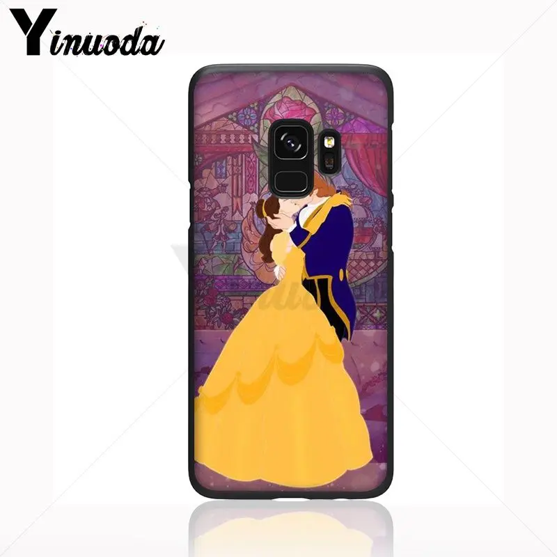 Yinuoda мягкий чехол для телефона с принтом Красавица чудовище Роза Samsung Galaxy s9 s8 plus note