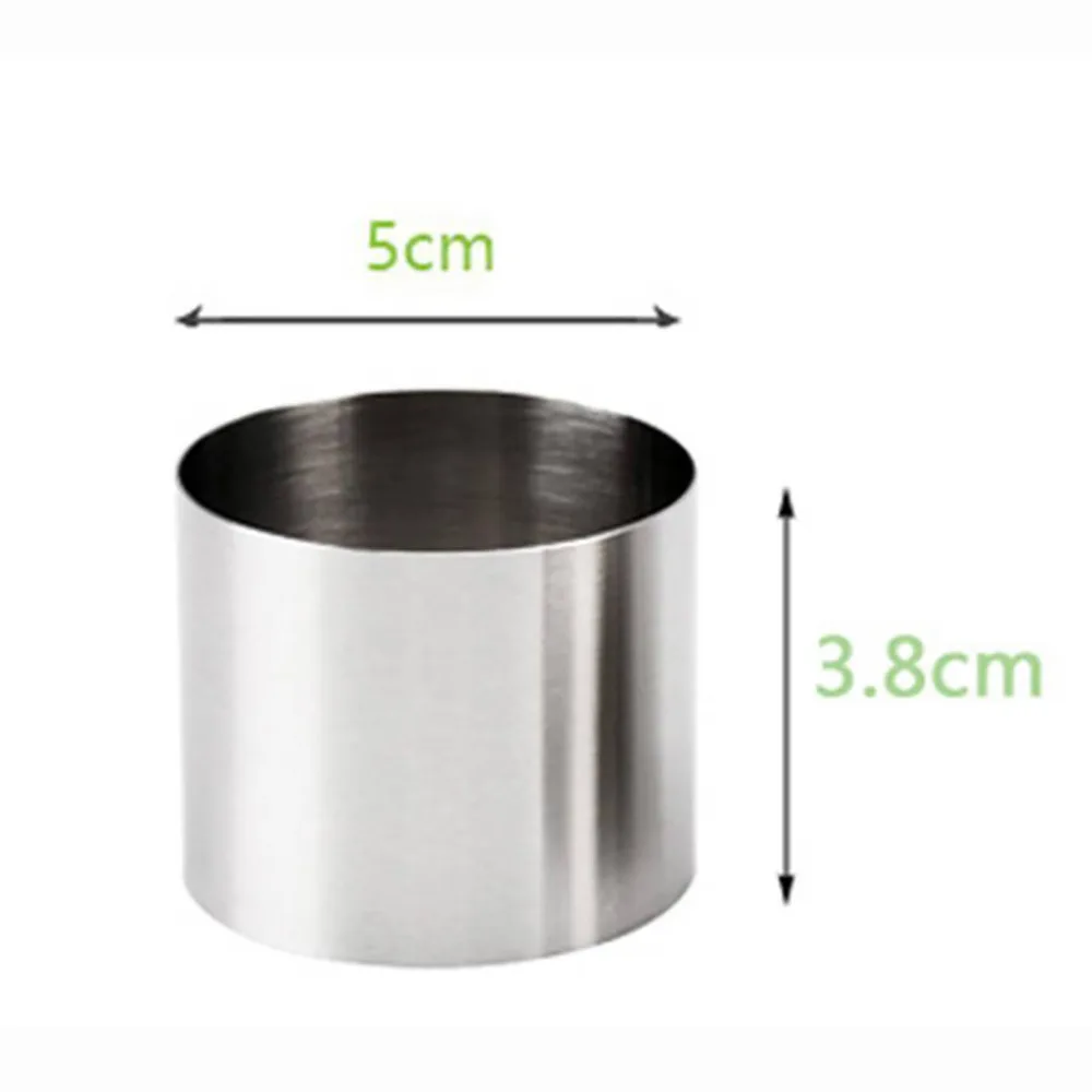 2-Дюймовая круглая мини-форма для торта форма мусса пищевого из нержавеющей стали
