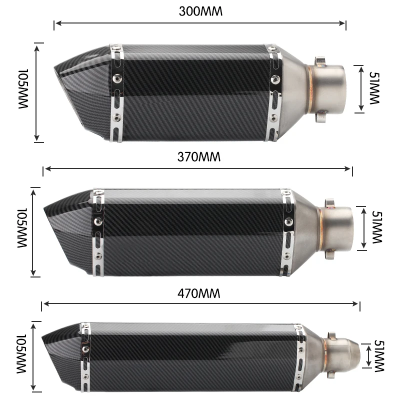 Модифицированная маленькая шестиугольная выхлопная труба для Yamaha R25/3/400 Yongyuan 350