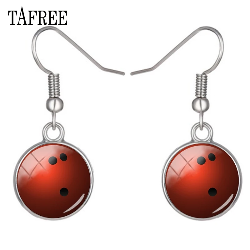 TAFREE Simple Drop Earrings Love Sport Baseball Art Photo Handmade Glass Cabochon Charms Jewelry SP759 | Украшения и аксессуары