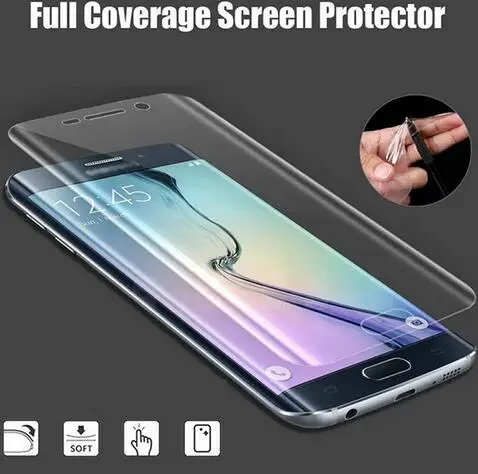 3D Nano взрывозащищенные Крышка для samsung Galaxy S7 край S6 S8 плюс (не закаленное Стекло)