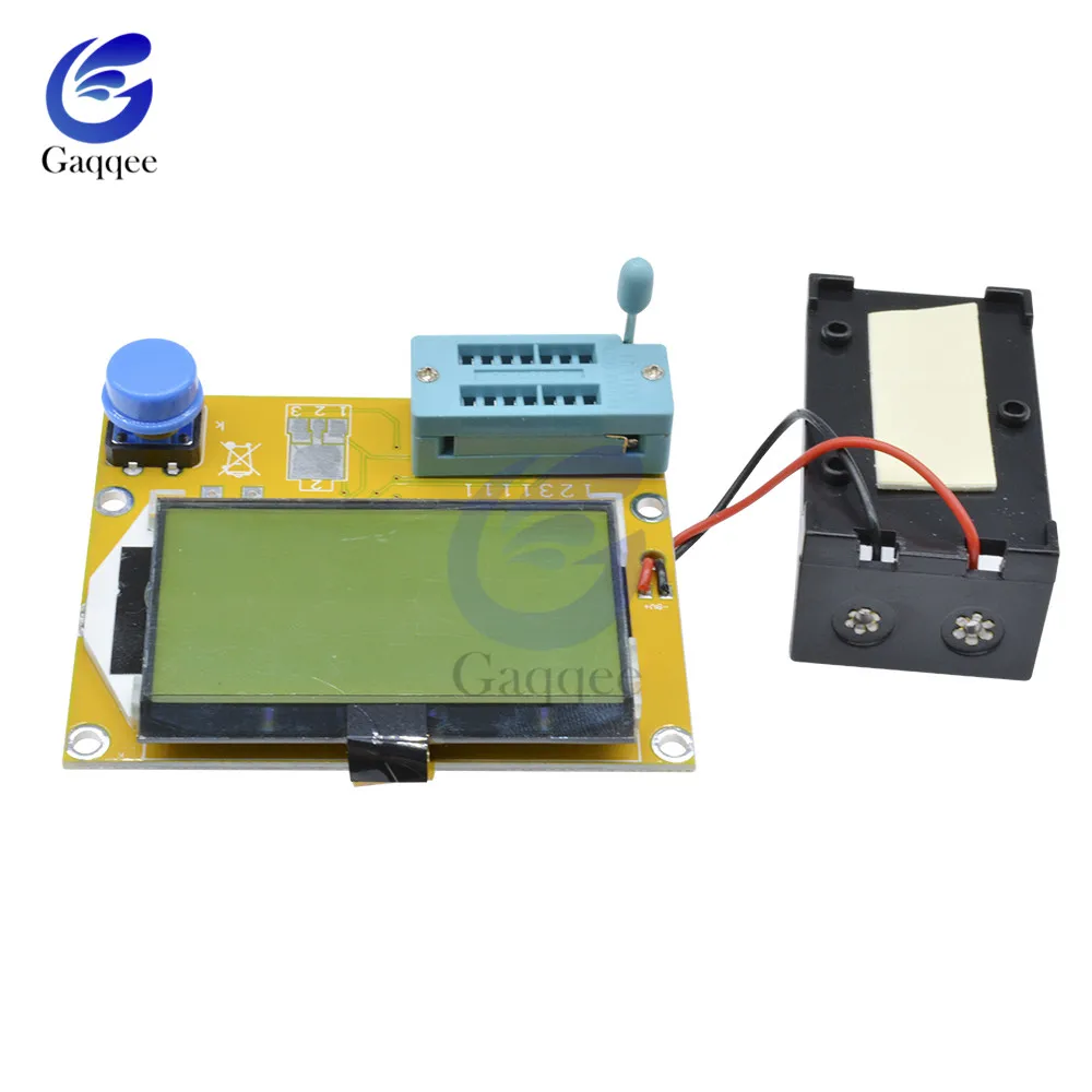 Mega328 LCR-T4 Транзистор тестер Диод Триод Емкость LCR ESR метр модуль MOS PNP/NPN M328 MOSFET мультиметр Защита аккумулятора