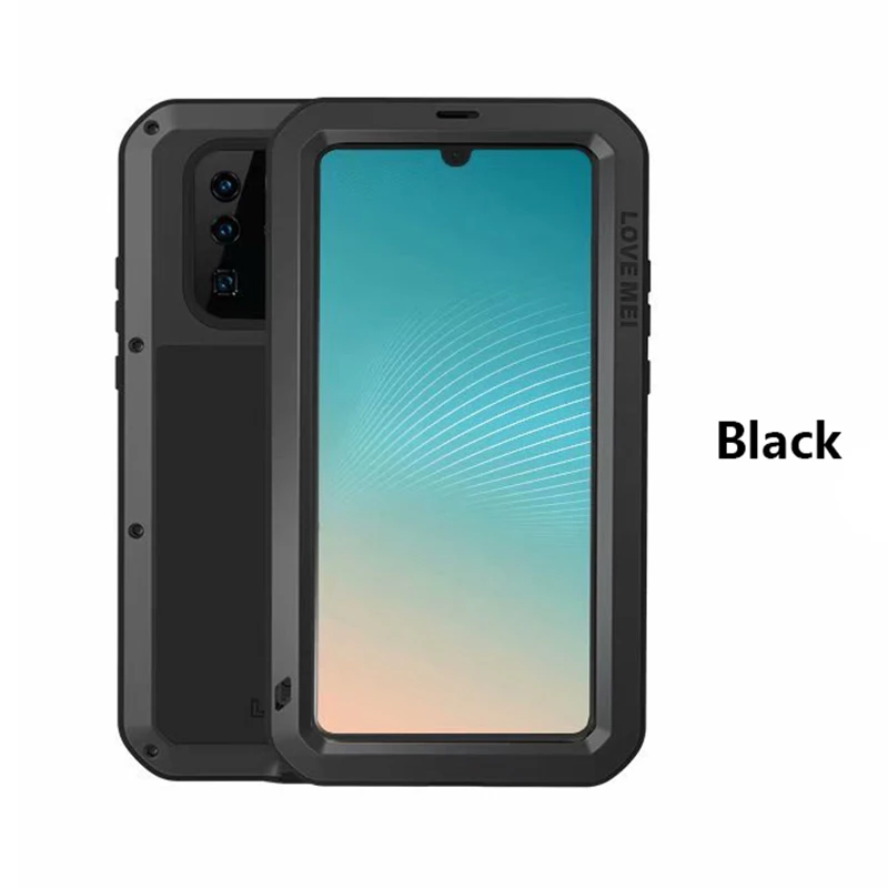 Три анти-мобильного телефона чехол для Huawei P30Lite P30Pro P30 металлический силиконовый