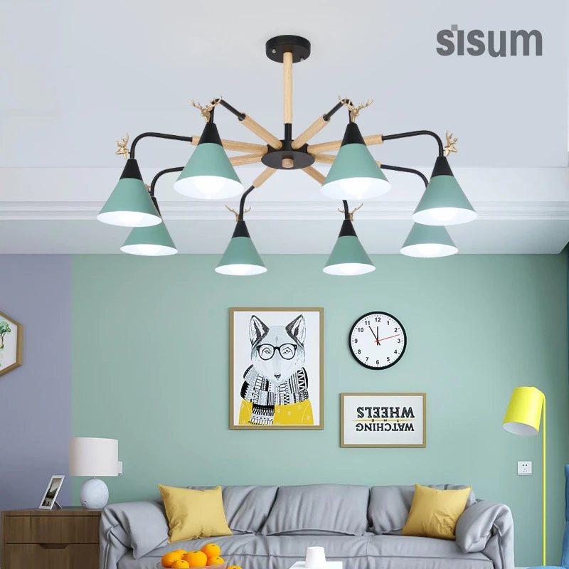 2018 скандинавские современные макароны LED HangLamp обеденные кухонные подвесные