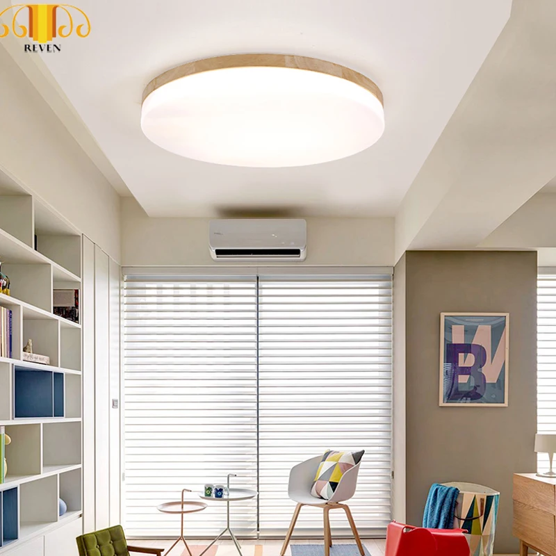 

ultra-thin LED Wooden Ceiling Lights for living room modern Ceiling Lamps