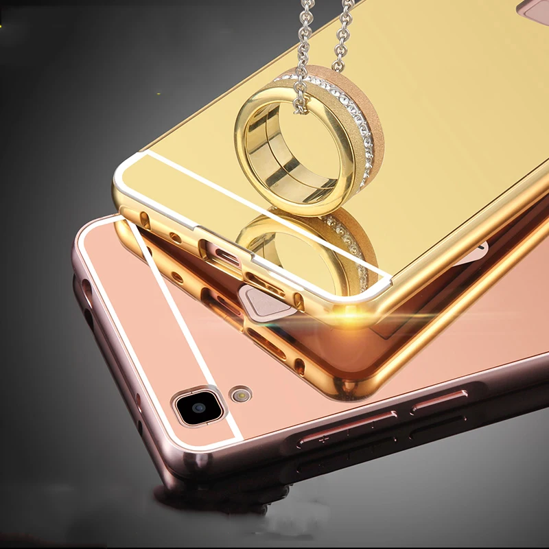 Роскошный зеркальный чехол для Xiaomi Mi 9 8 A2 Lite металлическая рамка + Жесткая задняя