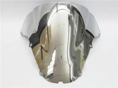 

Freeshipping Chrome Double Bubble Windshield For 2000-2001 Honda CBR929RR CBR 929 RR 929RR