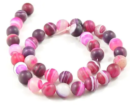 Unique Pearls jewellery Store Purple Peach Agate 10mm Gemstone Beads one Full Strand 15'' LC3-312 | Украшения и