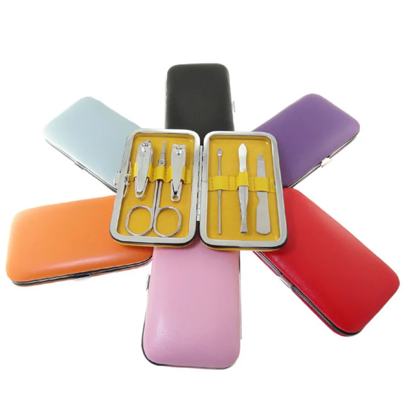 6 шт./компл. ногтей Книги по искусству маникюрный набор углерода Сталь ногти Clipper