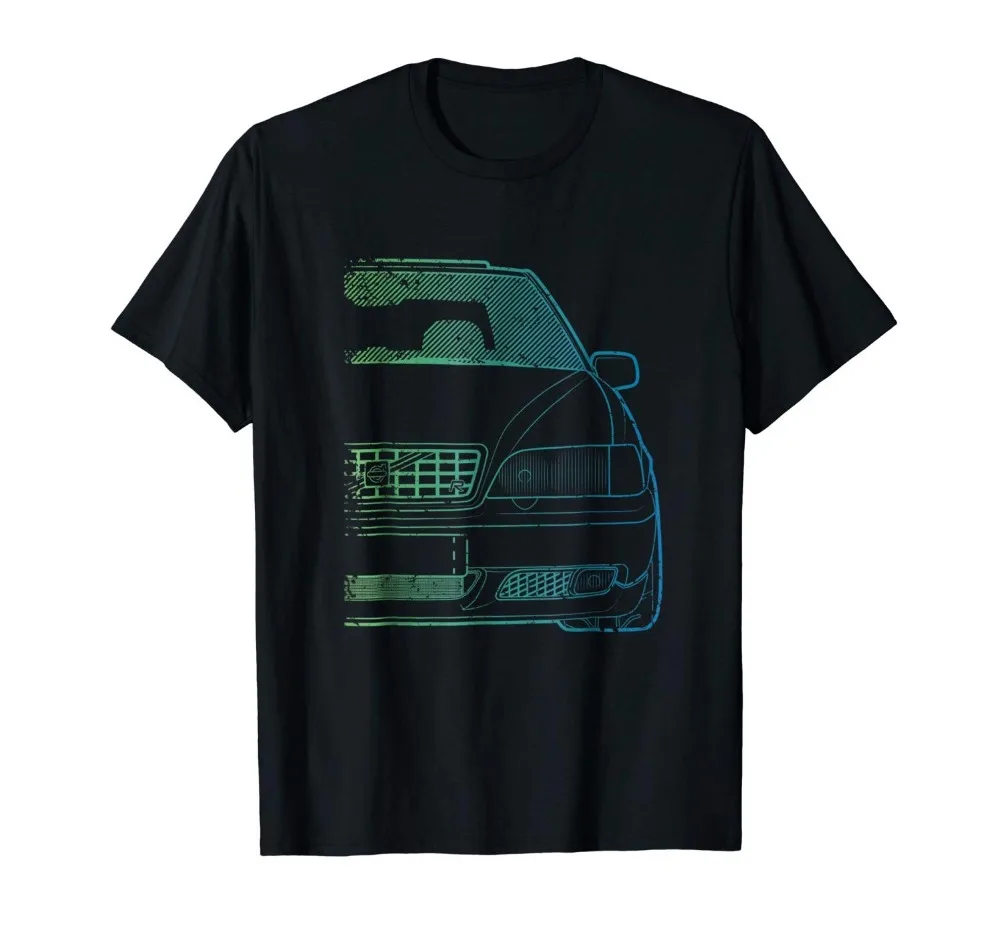 

Classic Racing V-70 Turbo Green Gradient New 2019 Fashion Men'S High Quality Tops Hipster Tees Custom T Shirts